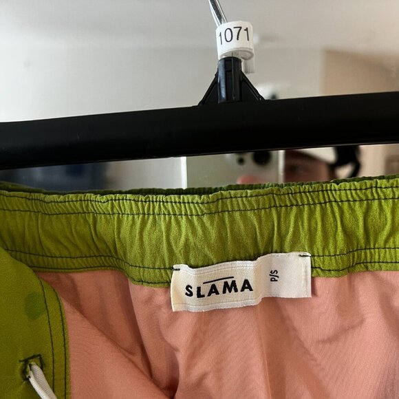 Amir Slama Green Swimshorts Size Small - Picture 3 of 4